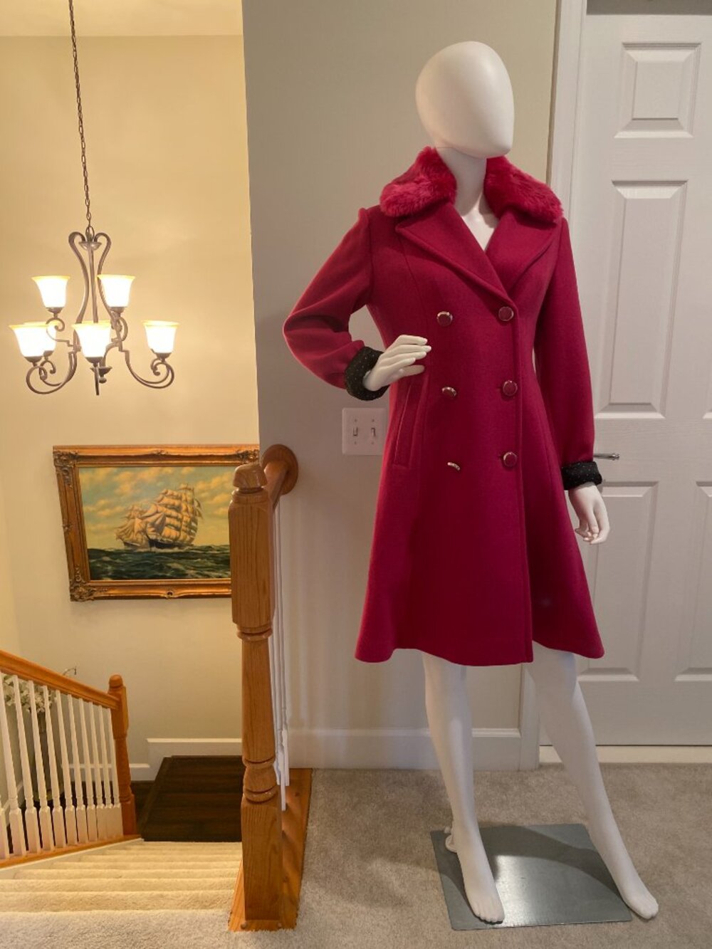 NWT Kate Spade New York Double Breasted Pink Coat